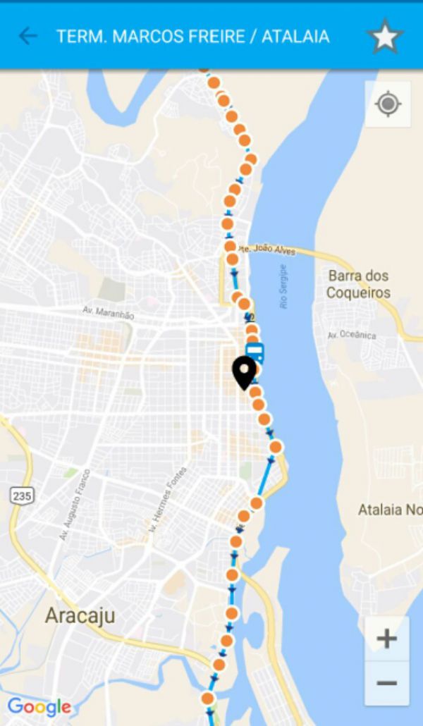 Aracaju: passageiros podem acompanhar itinerário dos ônibus e prever horários de paradas
