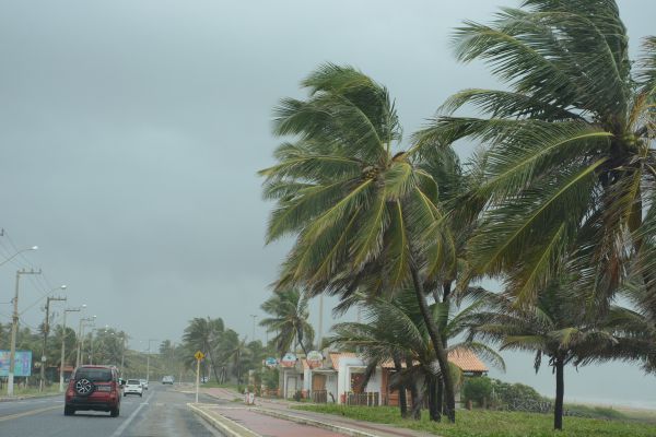 Defesa Civil está em alerta para ventos fortes em Aracaju