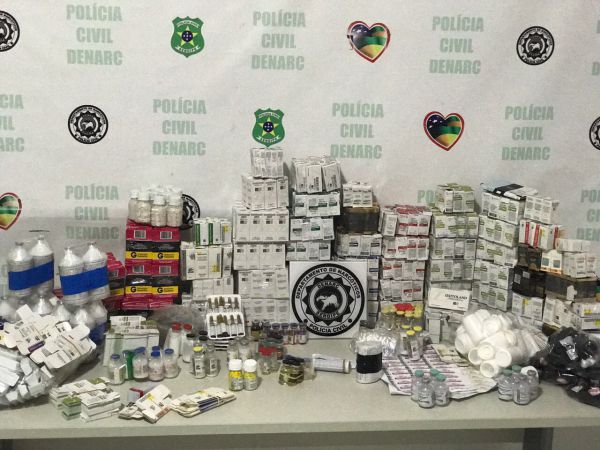 Polícia Civil apreende mais de 900 caixas de anabolizantes