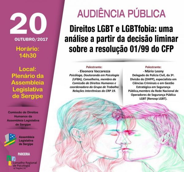Audiência Pública na Alese debaterá Direitos LGBT e LGBTfobia