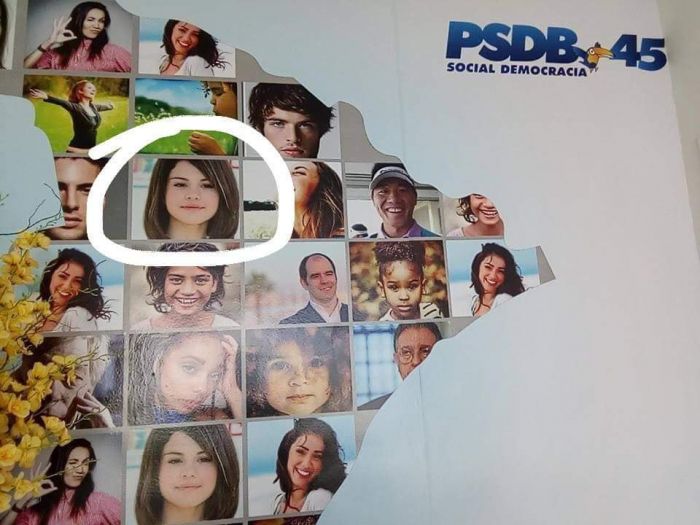 PSDB de Sergipe coloca famosos em painel e vira meme na internet