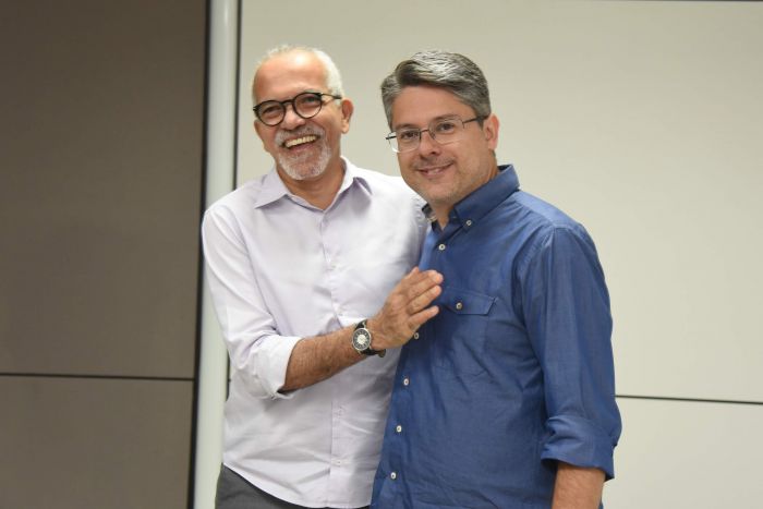 Edvaldo e Alessandro Vieira discutem projetos em benefício de Aracaju