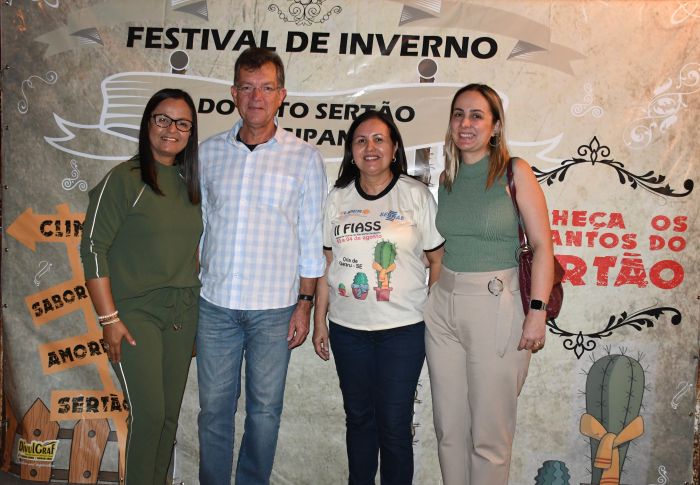 Laércio e diretoras do Sesc e Senac acompanham Festival de Inverno do Alto Sertão discutem parcerias