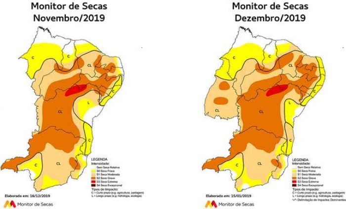 Monitoramento aponta aumento da seca em Sergipe