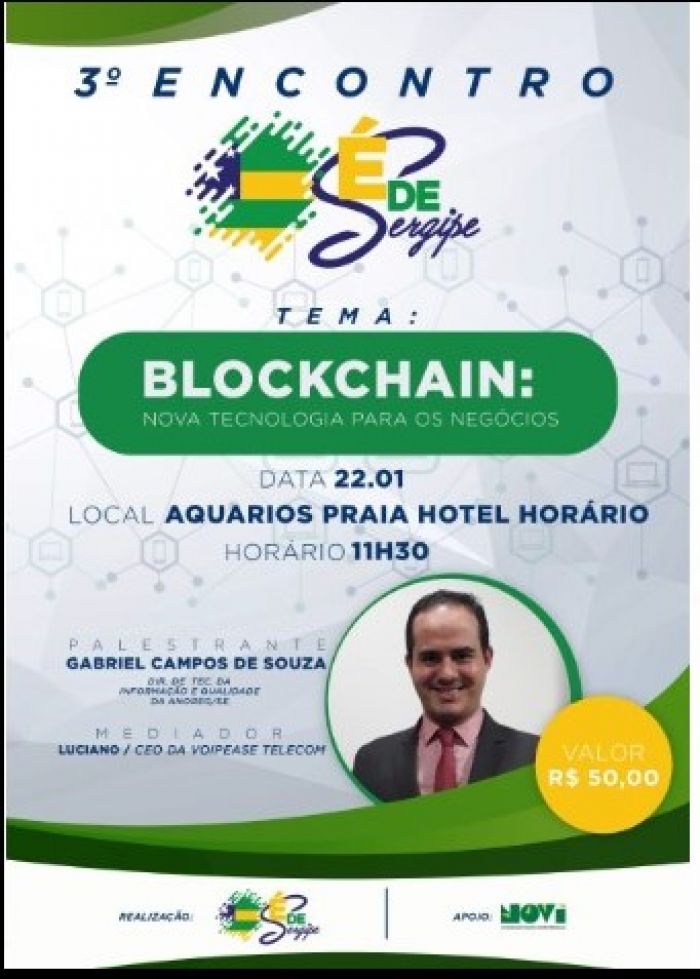 Movimento É de Sergipe realiza palestra sobre blockchain