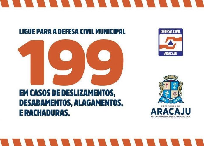 Prefeitura de Aracaju está em alerta para possibilidade de chuvas