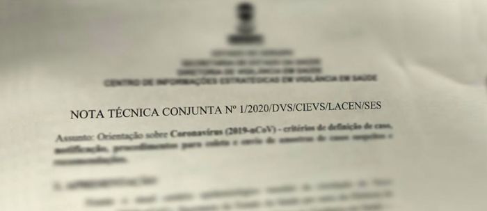 Governo de Sergipe divulga Nota Técnica com orientações sobre o Novo Coronavírus