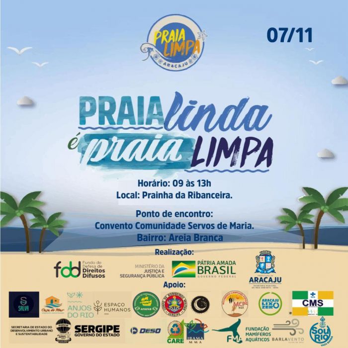 Prefeitura realiza mais uma edição do projeto Praia Limpa neste domingo, 7