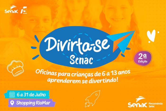 Senac lança 2ª edição do projeto Divirta-se para público infanto-juvenil