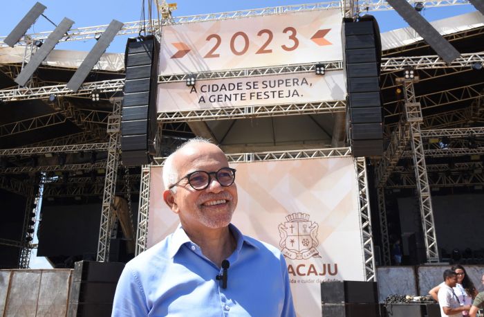 Prefeito Edvaldo acompanha última vistoria da estrutura para o Réveillon 2023