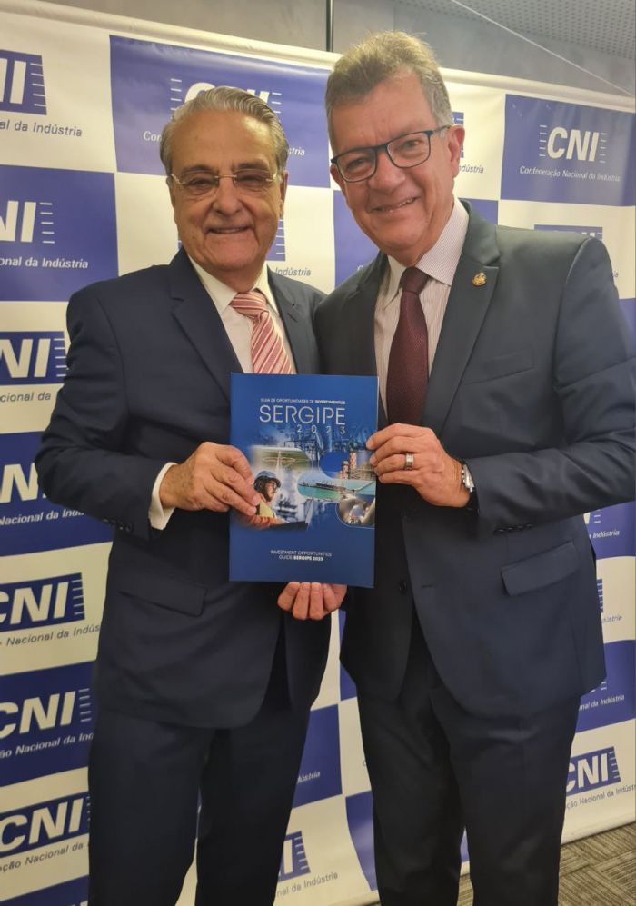Laércio apresenta oportunidades de investimentos em Sergipe para presidente da CNI, Robson Andrade