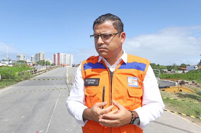 Defesa Civil de Aracaju interdita parcialmente ponte sobre o rio Poxim e garante estabilidade da estrutura