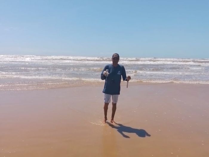 Análise da Adema constata que praia da Aruana, em Aracaju, já está própria para banho