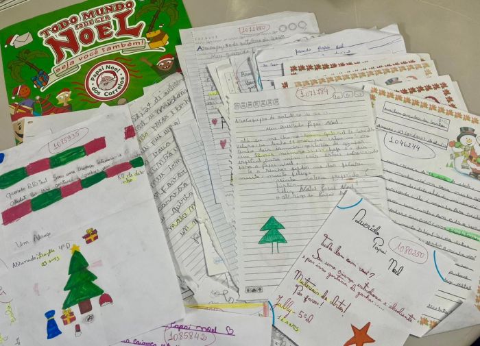 Mais de 2 mil cartinhas do Papai Noel dos Correios ainda estão disponíveis para adoção em Sergipe