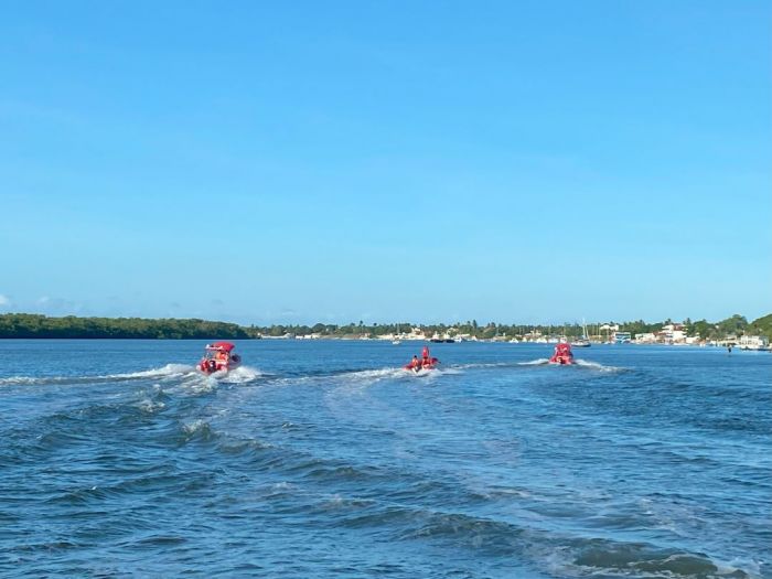 Bombeiros atuaram na segurança de pesquisa realizada em alto mar sobre recifes de coral em Sergipe