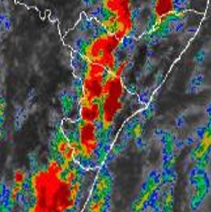 Secretaria do Meio Ambiente emite novo alerta para possibilidade de chuvas, trovoadas e descargas elétricas atingirem Se
