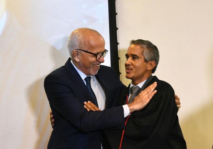 Prefeito Edvaldo acompanha posse de Eduardo Côrtes como procurador-geral do MP de Contas de Sergipe
